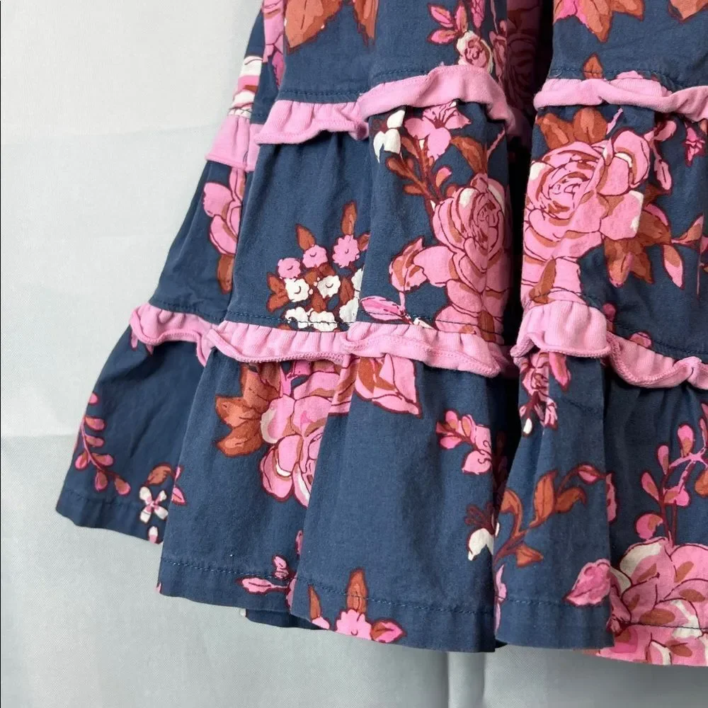 Matilda Jane Enchanted Garden Clarabelle Halter  blue and pink floral dress 2